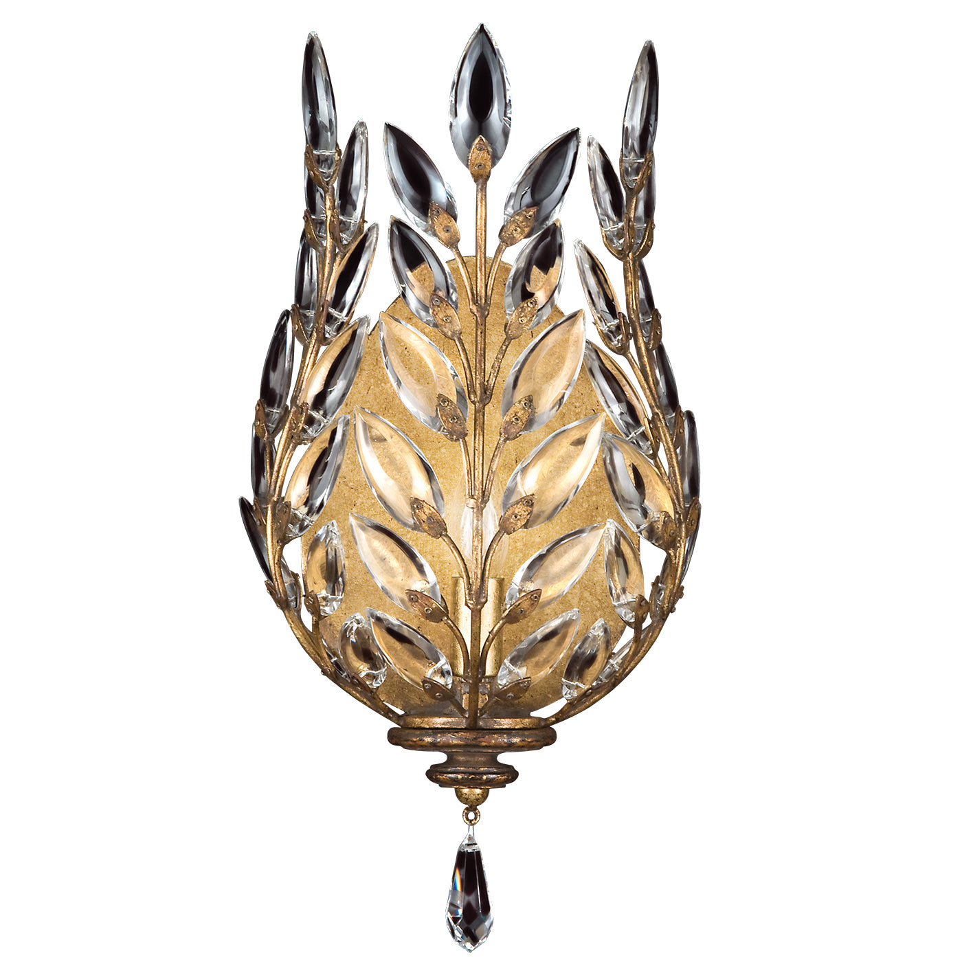 Fine Art Handcrafted Lighting - 773850ST - One Light Wall Sconce - Crystal Laurel - Gold