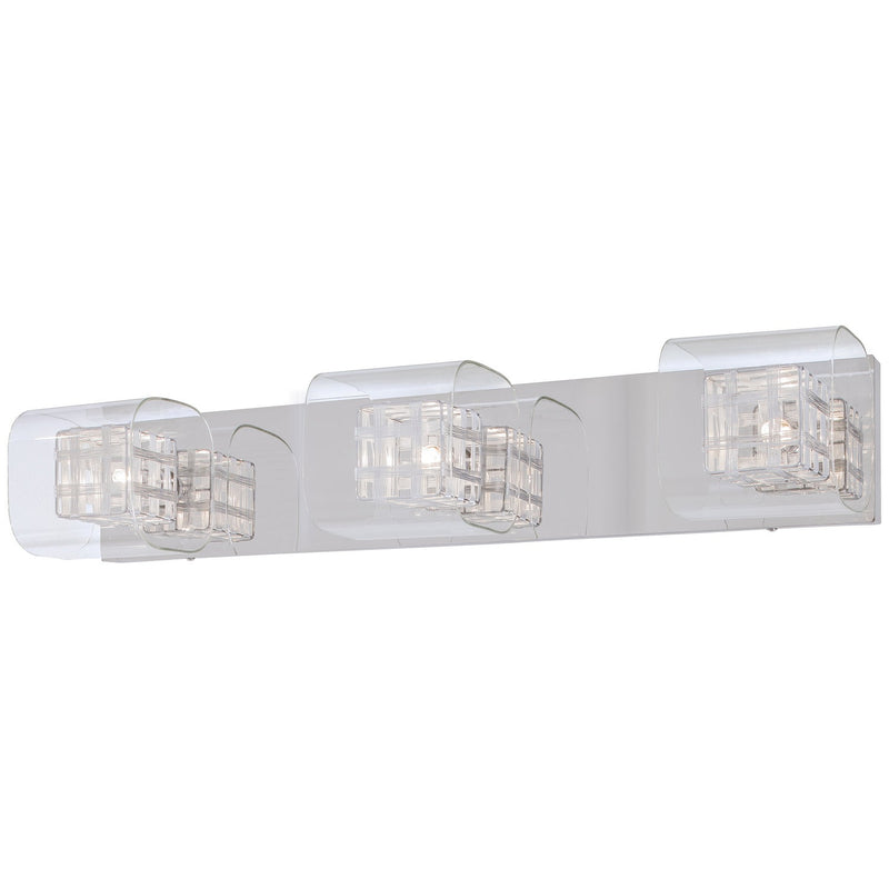 George Kovacs - P5803-077 - Three Light Bath - Jewel Box - Chrome