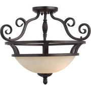 Maxim - 12201FIOI - Two Light Semi-Flush Mount - Manor - Oil Rubbed Bronze