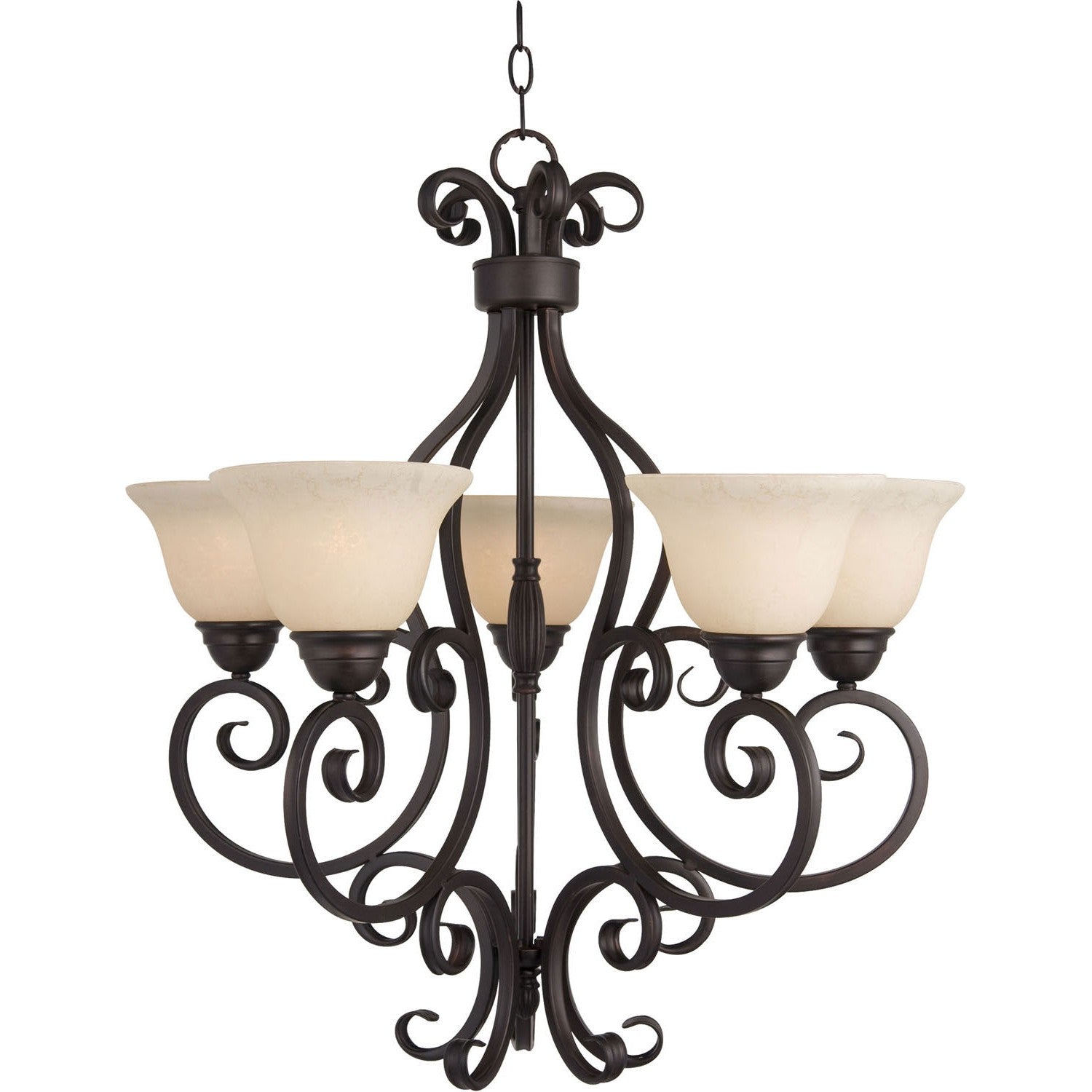 Maxim - 12205FIOI - Five Light Chandelier - Manor - Oil Rubbed Bronze