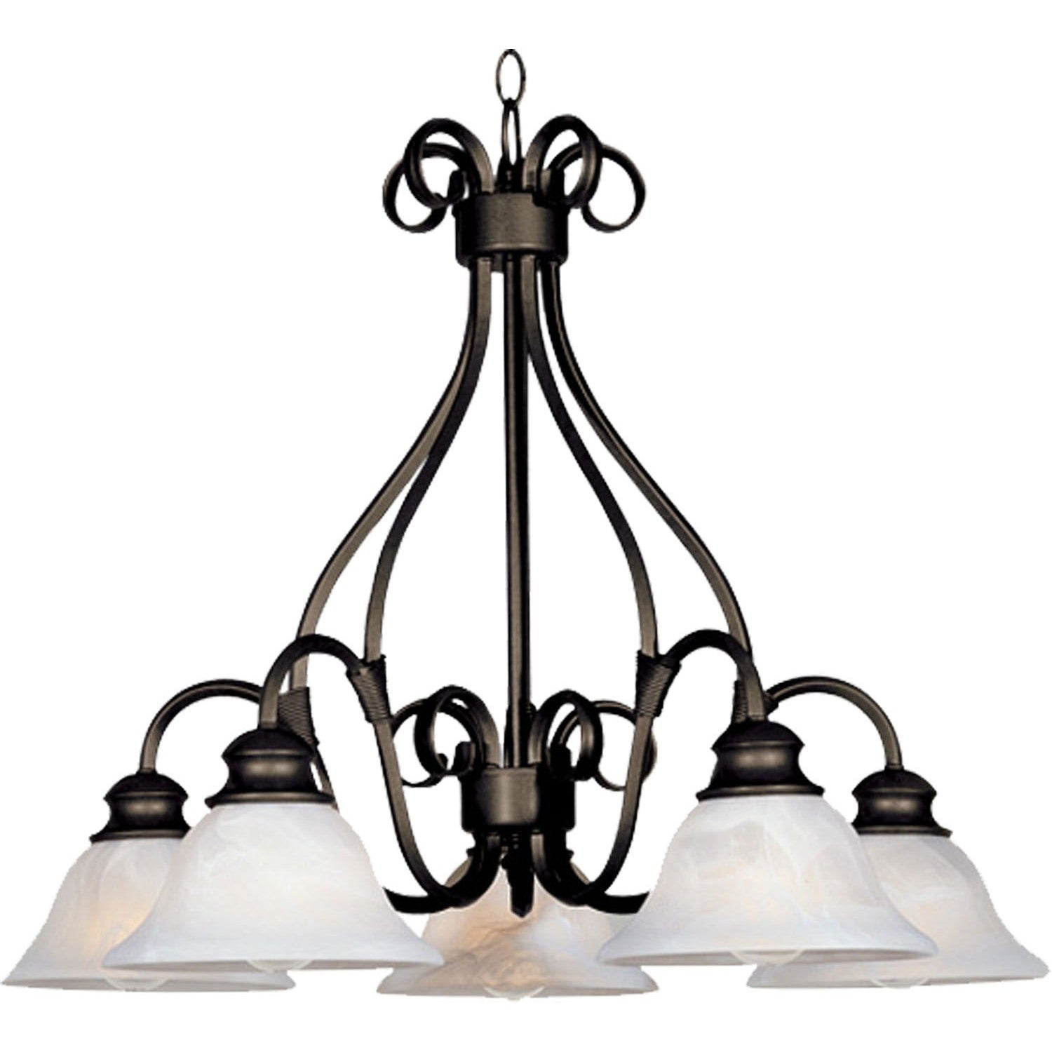 Maxim - 2657MRKB - Five Light Chandelier - Pacific - Kentucky Bronze