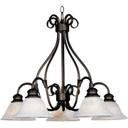 Maxim - 2657MRKB - Five Light Chandelier - Pacific - Kentucky Bronze