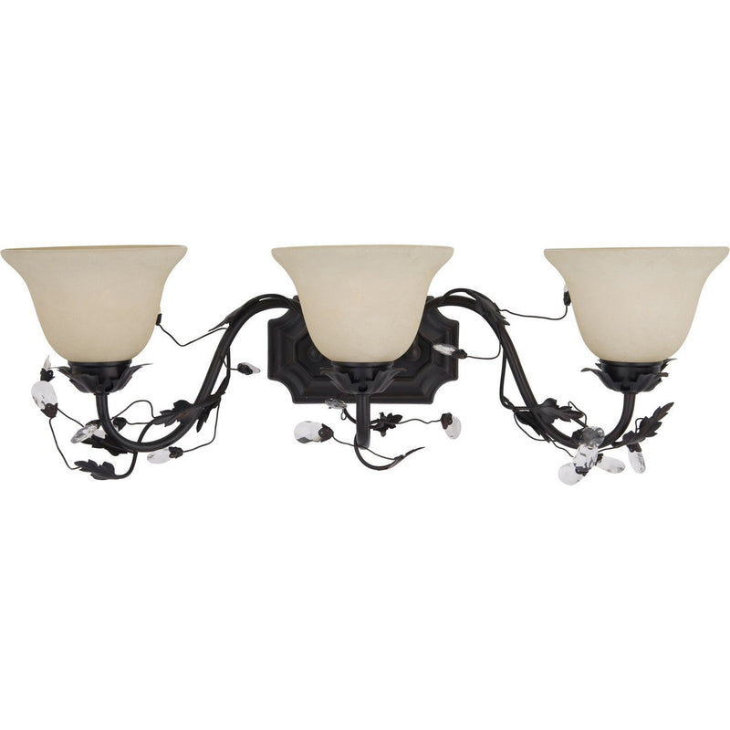 Maxim - 2865FIOI - Three Light Bath Vanity - Elegante - Oil Rubbed Bronze