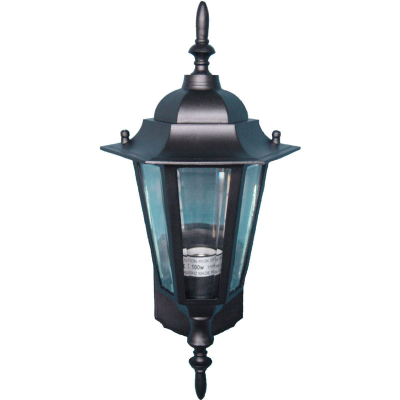 Maxim - 3000CLBK - One Light Outdoor Wall Lantern - Builder Cast - Black