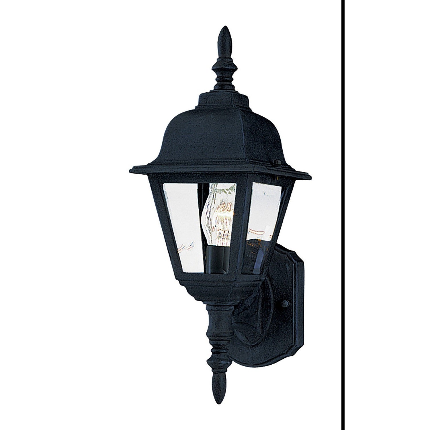 Maxim - 3005CLBK - One Light Outdoor Wall Lantern - Builder Cast - Black