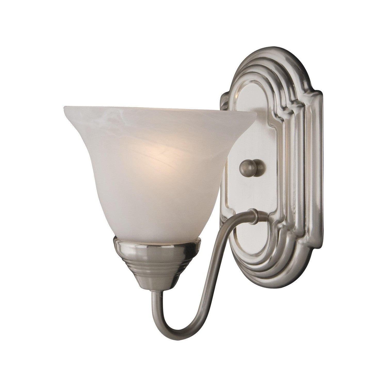 Maxim - 8011MRSN - One Light Wall Sconce - Essentials - 801x - Satin Nickel