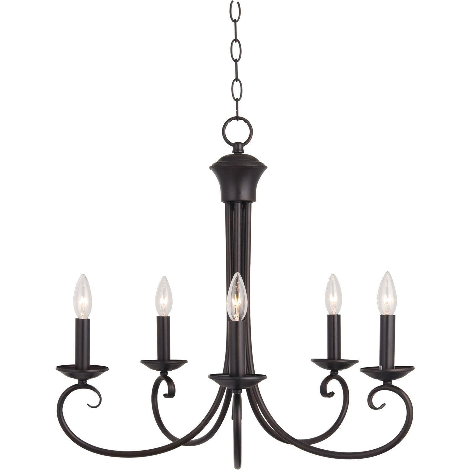 Maxim - 70005OI - Five Light Chandelier - Loft - Oil Rubbed Bronze