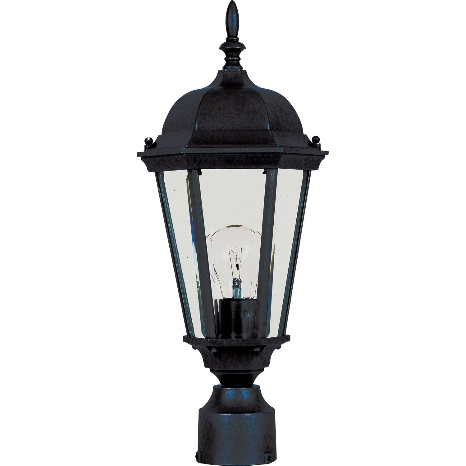 Maxim - 1001BK - One Light Outdoor Pole/Post Lantern - Westlake - Black