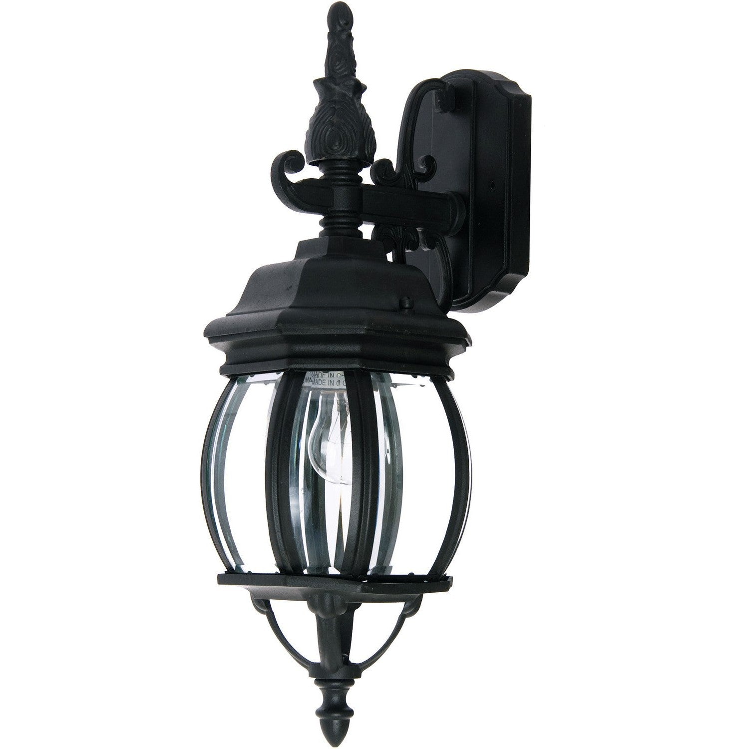 Maxim - 1030BK - One Light Outdoor Wall Lantern - Crown Hill - Black