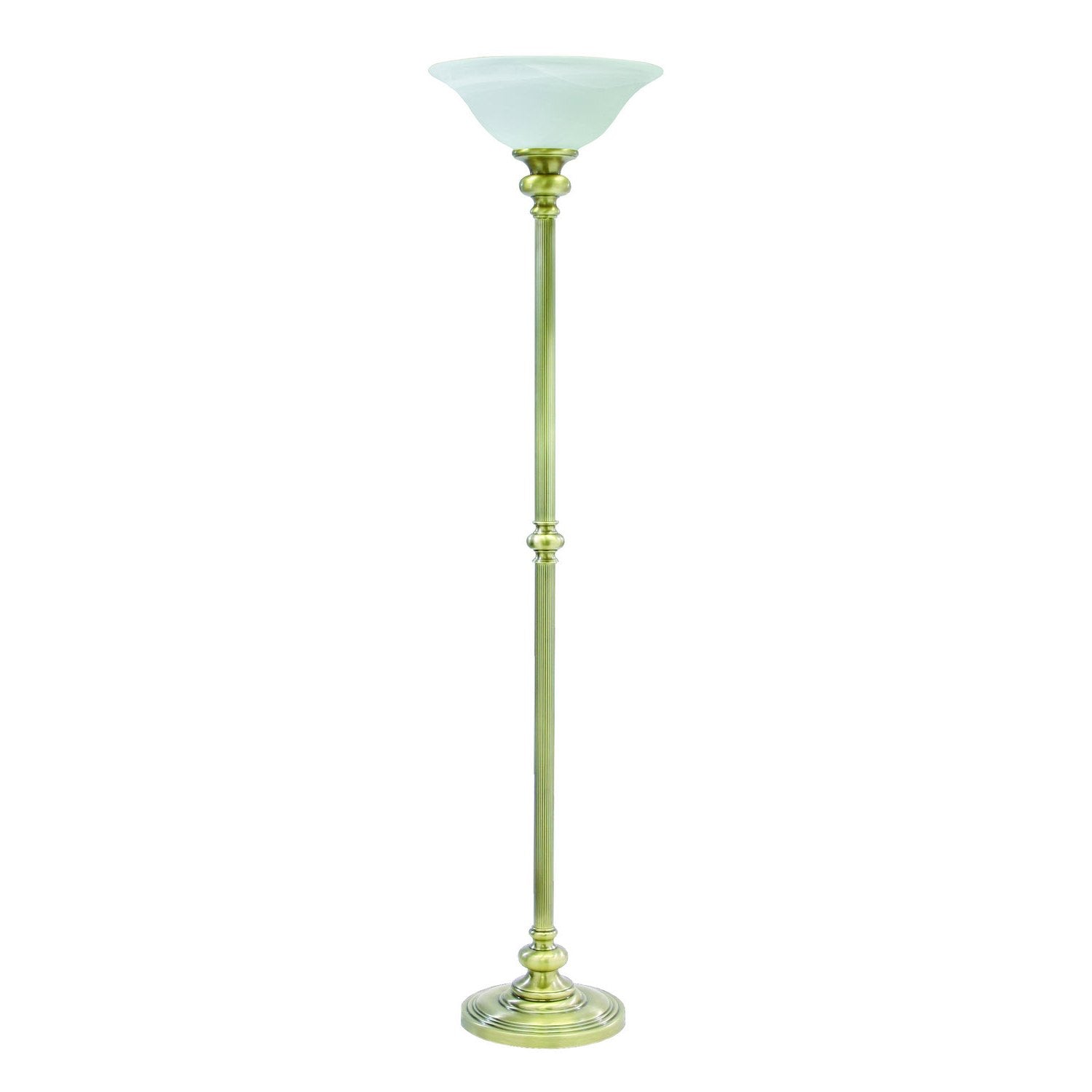 House of Troy - N600-AB-O - One Light Floor Lamp - Newport - Antique Brass