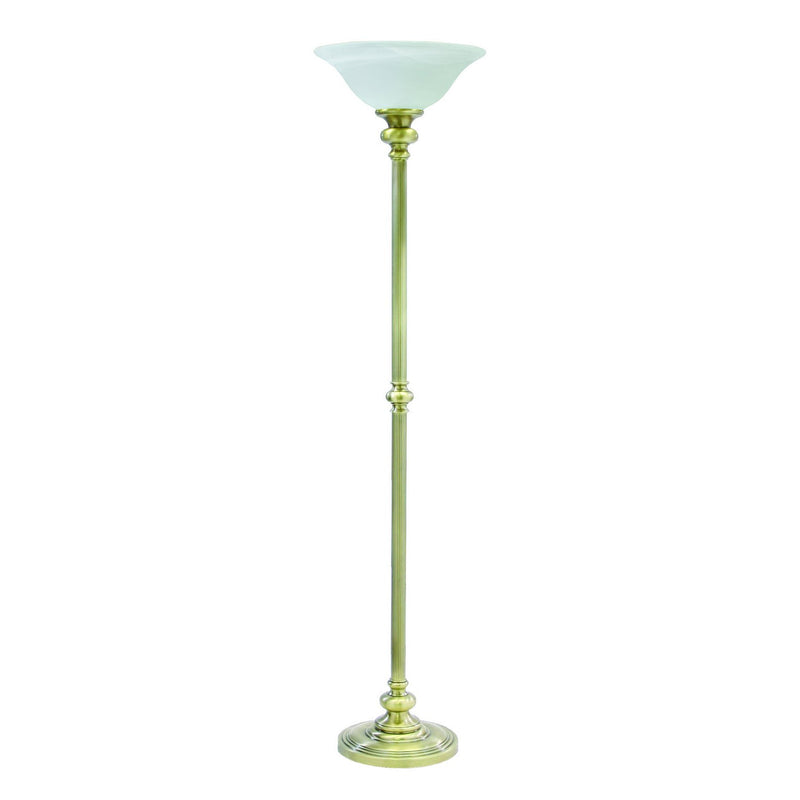 House of Troy - N600-AB-O - One Light Floor Lamp - Newport - Antique Brass