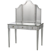 Currey and Company - 1300 - Mirror - Gilda Collection - Granello Silver Leaf/Antique Mirror