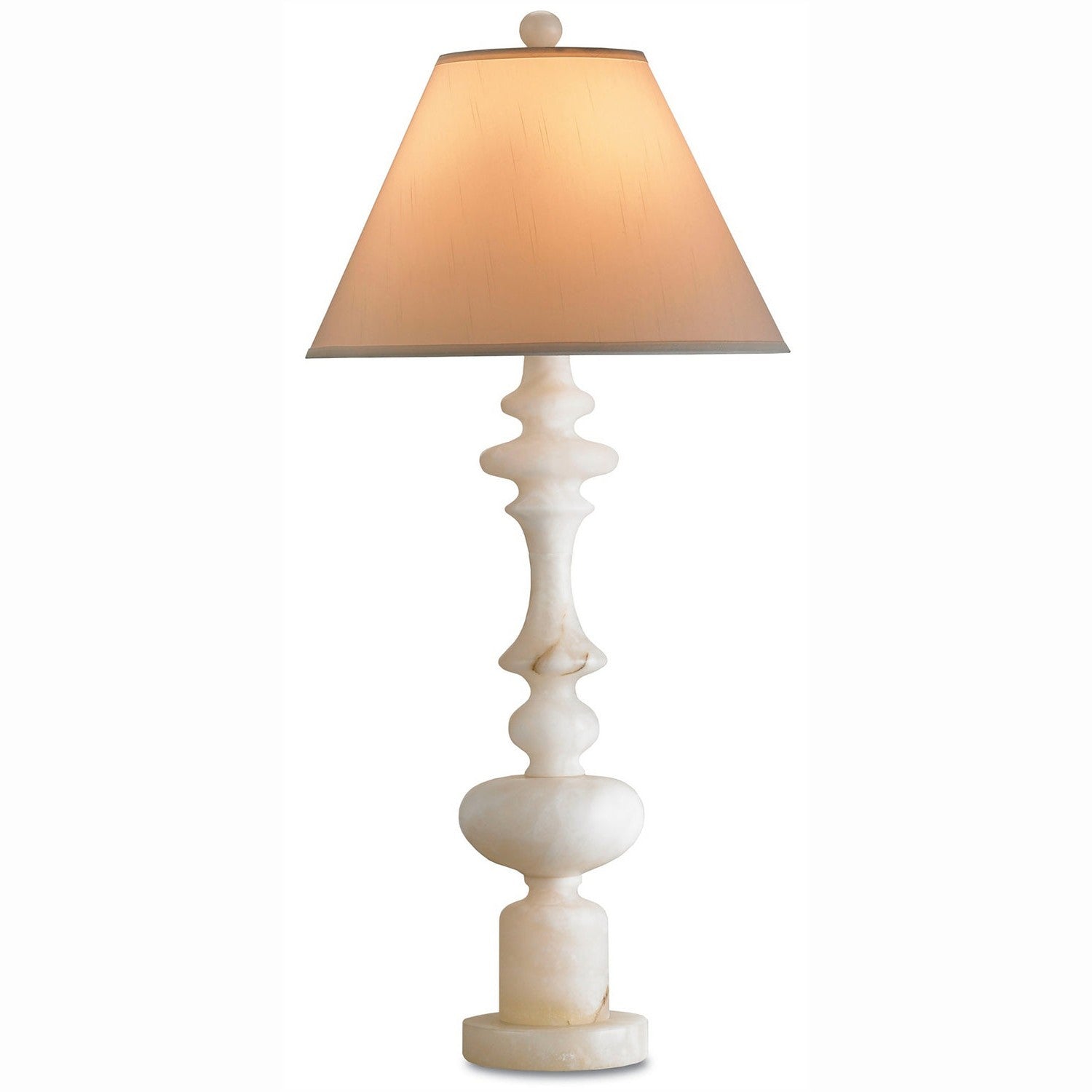 Currey and Company - 6294 - One Light Table Lamp - Farrington White Table Lamp - Natural