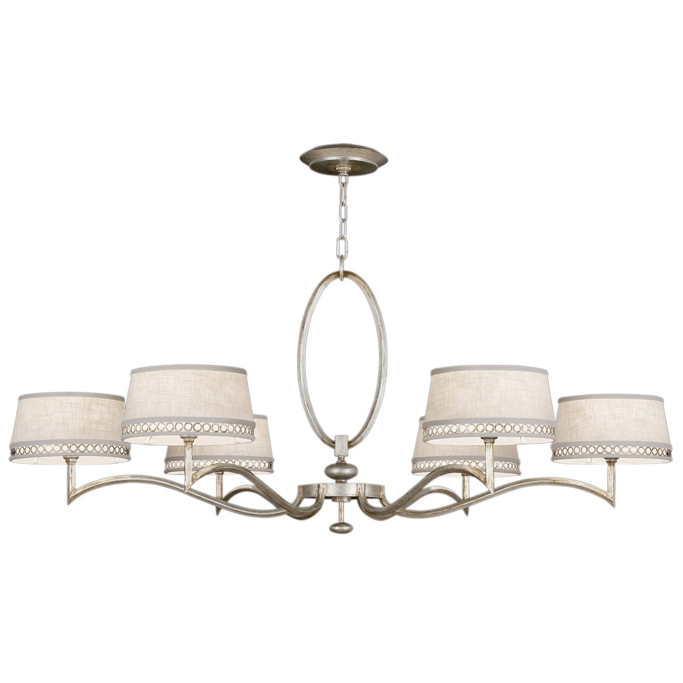 Fine Art Handcrafted Lighting - 771740ST - Six Light Chandelier - Allegretto - Silver