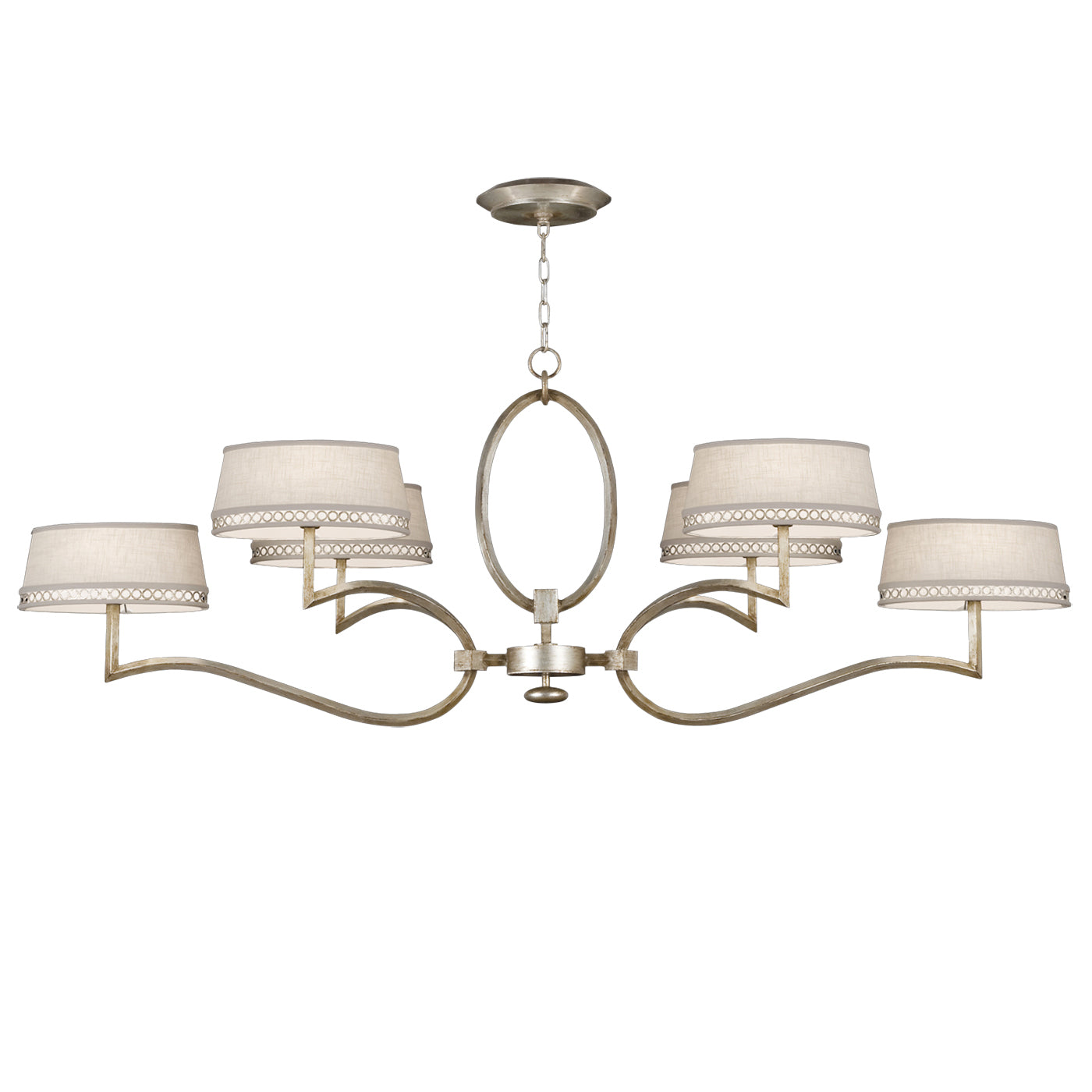 Fine Art Handcrafted Lighting - 780040ST - Six Light Chandelier - Allegretto - Silver