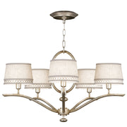 Fine Art Handcrafted Lighting - 785440ST - Five Light Chandelier - Allegretto - Silver