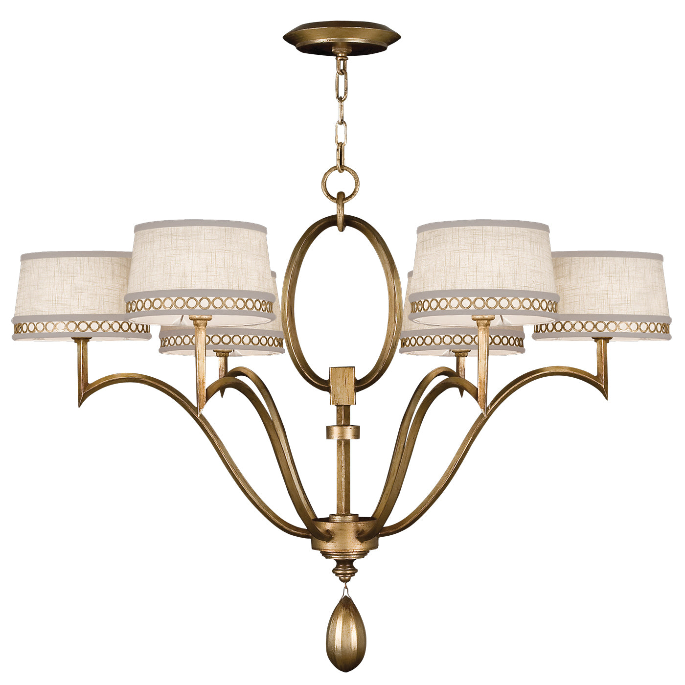Fine Art Handcrafted Lighting - 785840-2ST - Six Light Chandelier - Allegretto - Gold