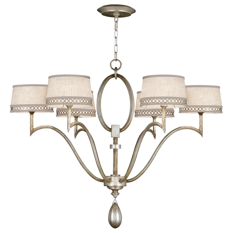 Fine Art Handcrafted Lighting - 785840ST - Six Light Chandelier - Allegretto - Silver