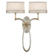 Fine Art Handcrafted Lighting - 784750ST - Two Light Wall Sconce - Allegretto - Silver