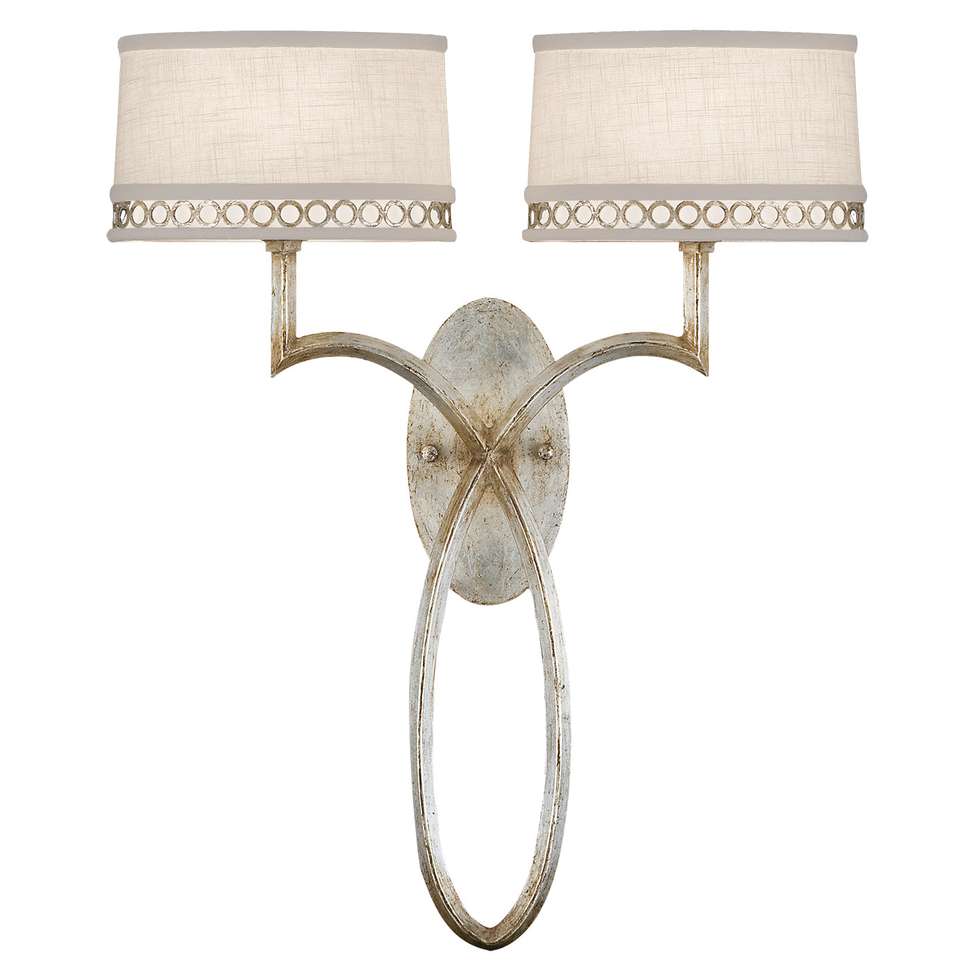 Fine Art Handcrafted Lighting - 784750ST - Two Light Wall Sconce - Allegretto - Silver