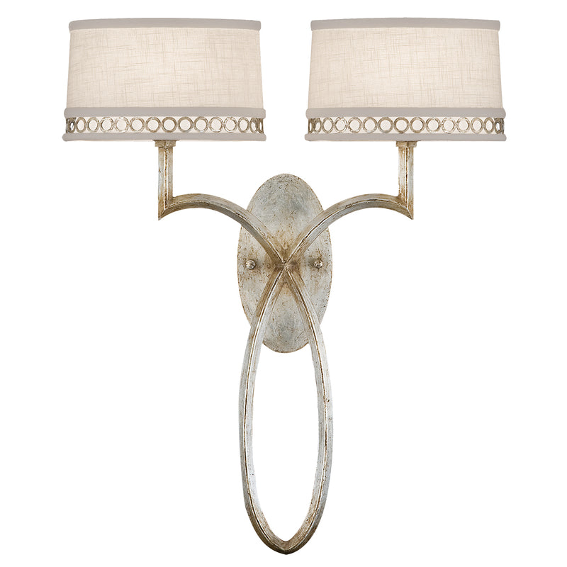Fine Art Handcrafted Lighting - 784750ST - Two Light Wall Sconce - Allegretto - Silver