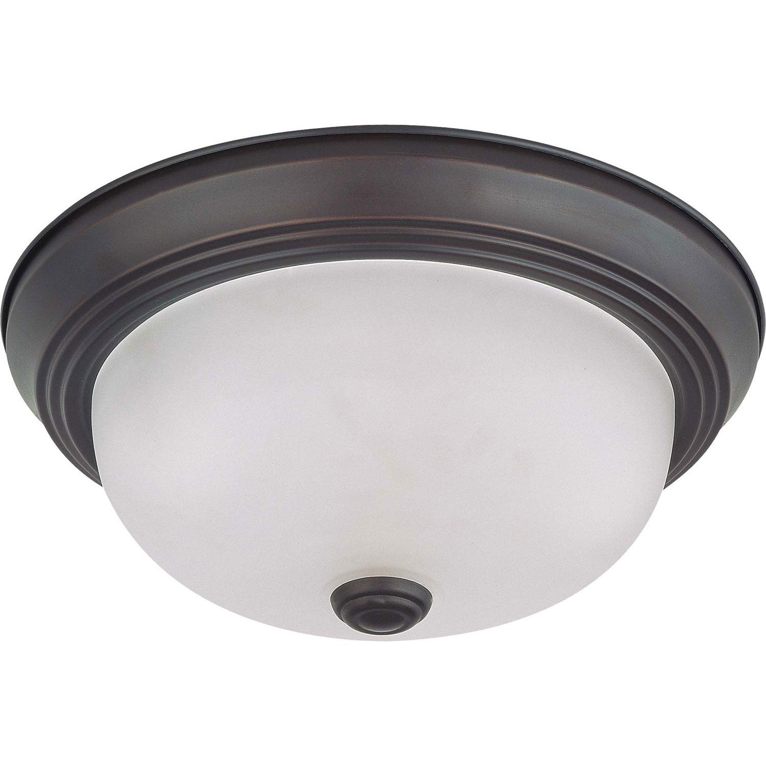 Nuvo Lighting - 60-3145 - Two Light Flush Mount - Close to Ceiling Mahogany Bronze - Mahogany Bronze