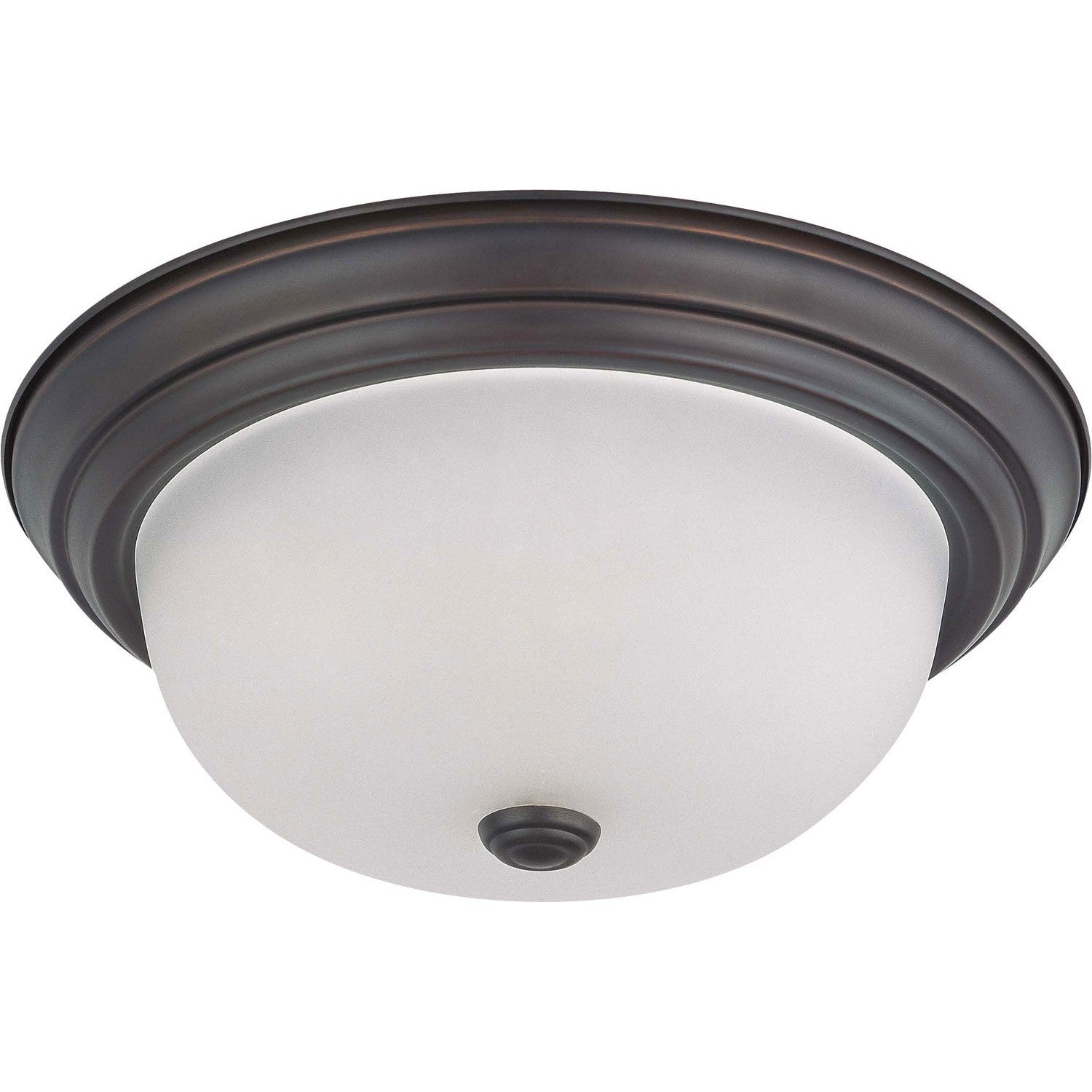 Nuvo Lighting - 60-3146 - Two Light Flush Mount - Close to Ceiling Mahogany Bronze - Mahogany Bronze