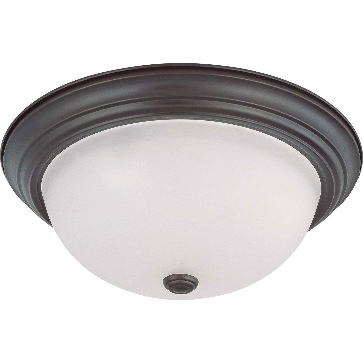Nuvo Lighting - 60-3147 - Three Light Flush Mount - Close to Ceiling Mahogany Bronze - Mahogany Bronze