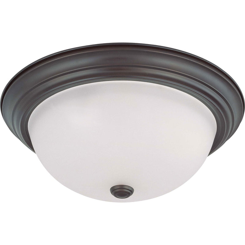 Nuvo Lighting - 60-3147 - Three Light Flush Mount - Close to Ceiling Mahogany Bronze - Mahogany Bronze