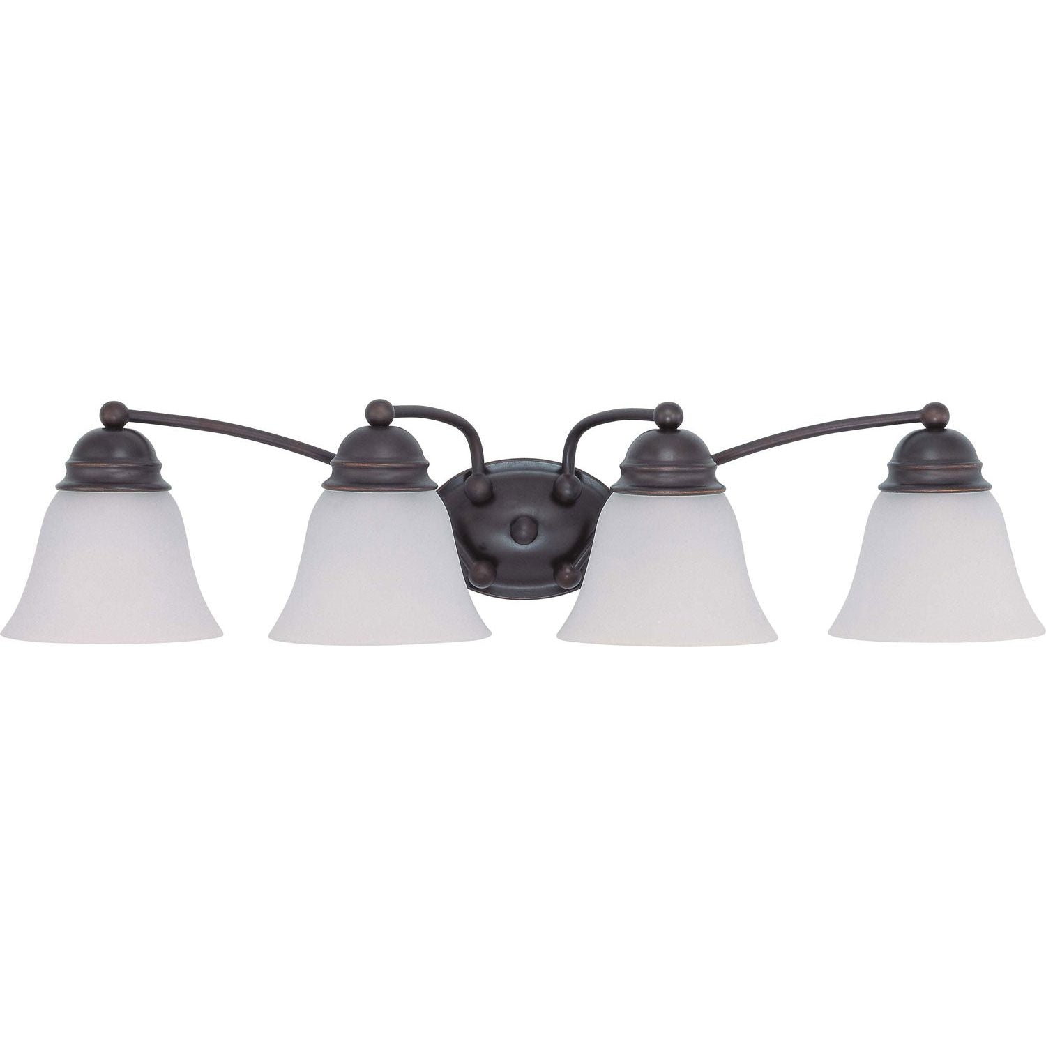 Nuvo Lighting - 60-3168 - Four Light Vanity - Empire - Mahogany Bronze