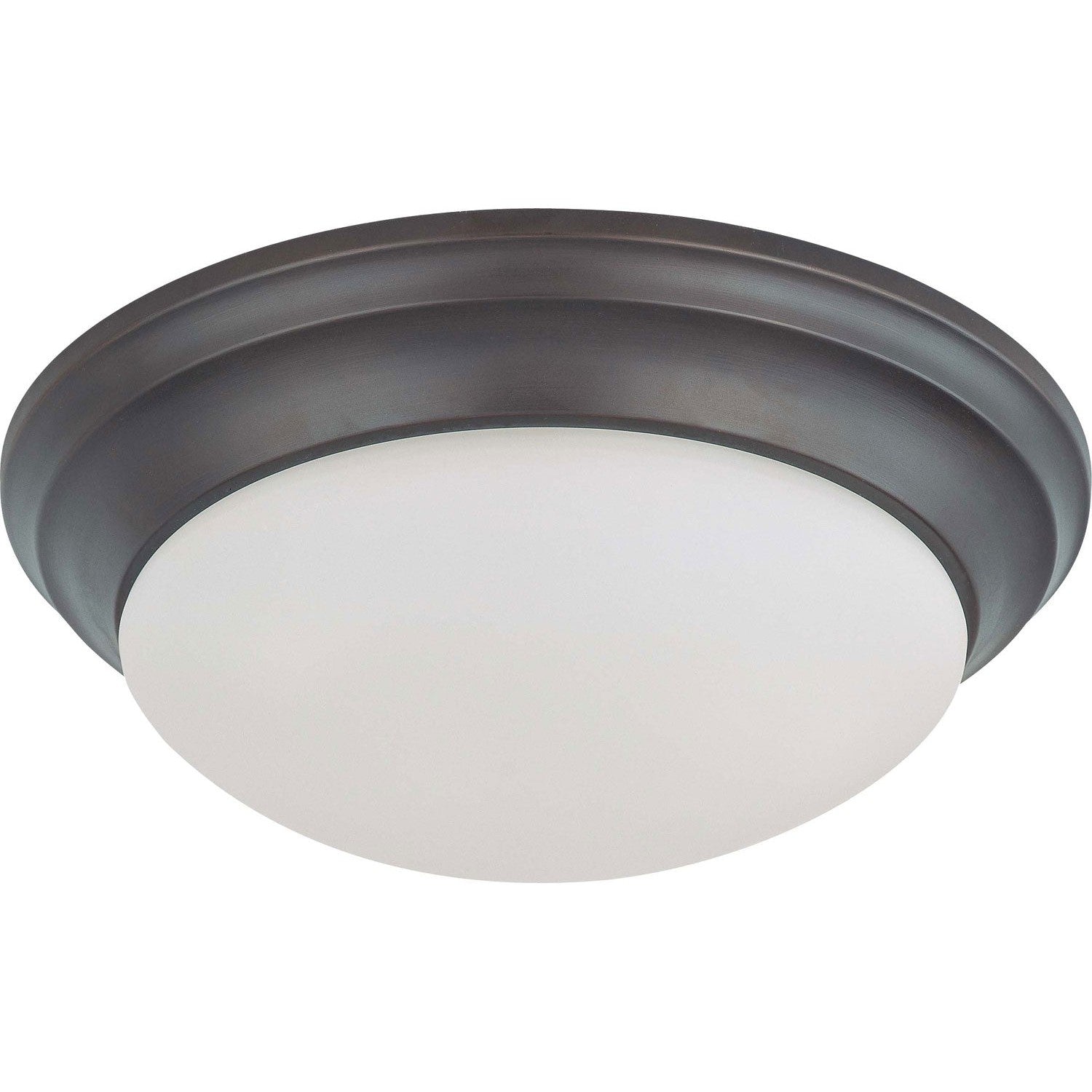 Nuvo Lighting - 60-3176 - Two Light Flush Mount - Close to Ceiling Mahogany Bronze - Mahogany Bronze