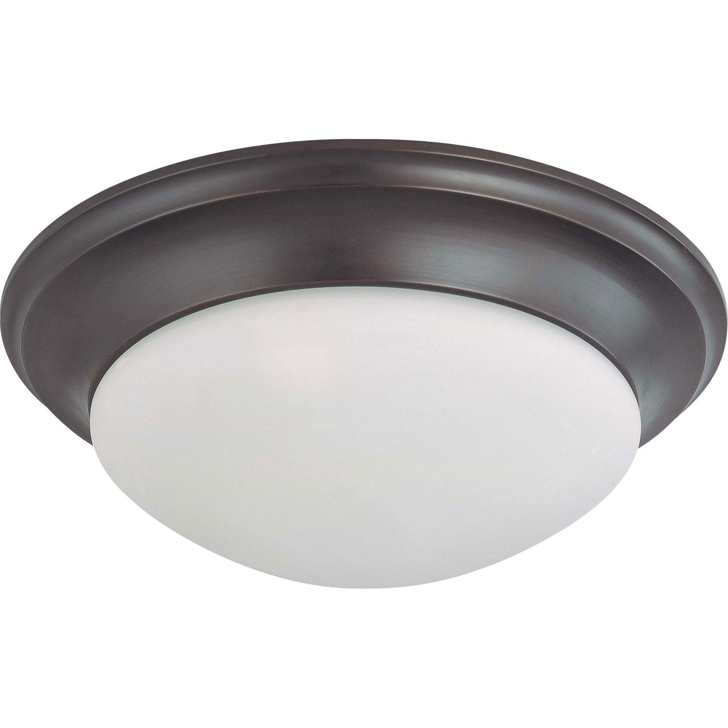 Nuvo Lighting - 60-3177 - Three Light Flush Mount - Close to Ceiling Mahogany Bronze - Mahogany Bronze