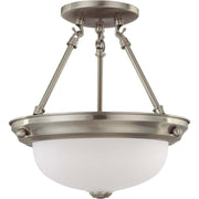 Nuvo Lighting - 60-3244 - Two Light Semi Flush Mount - Ballerina Brushed Nickel - Brushed Nickel