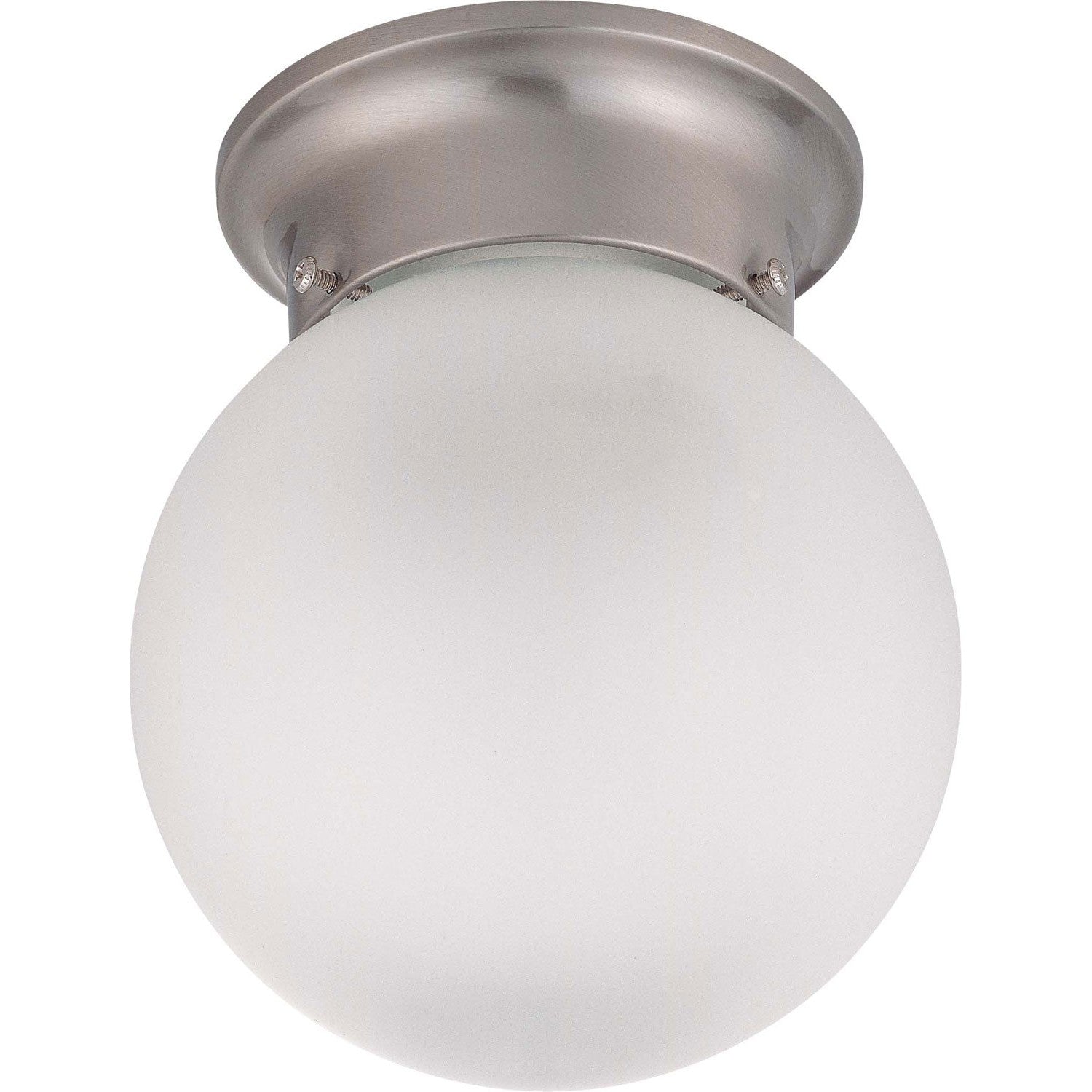 Nuvo Lighting - 60-3249 - One Light Flush Mount - Close to Ceiling Brushed Nickel - Brushed Nickel