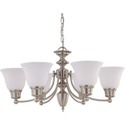 Nuvo Lighting - 60-3255 - Six Light Chandelier - Empire - Brushed Nickel