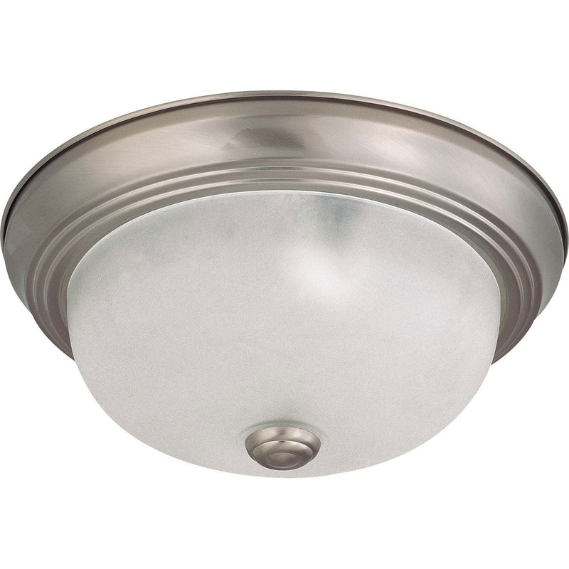Nuvo Lighting - 60-3261 - Two Light Flush Mount - Close to Ceiling Brushed Nickel - Brushed Nickel