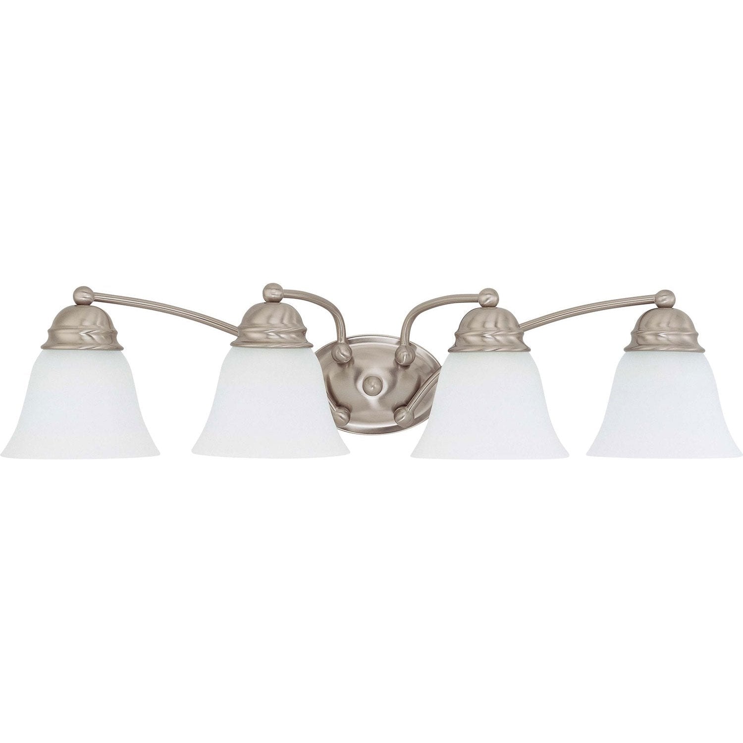 Nuvo Lighting - 60-3277 - Four Light Vanity - Empire - Brushed Nickel