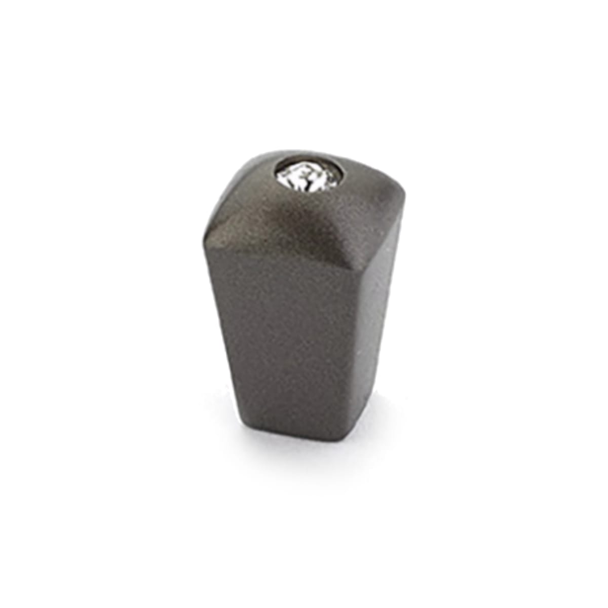 Schaub and Company - 299-MBZ - Skyevale 1/2" Designer Luxury Mini Cabinet Knob / Drawer Knob with Crystal Accent - Made in Italy in Milano Bronze