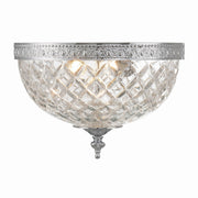 Crystorama - 117-10-CH - Two Light Flush Mount - Ceiling Mount - Polished Chrome