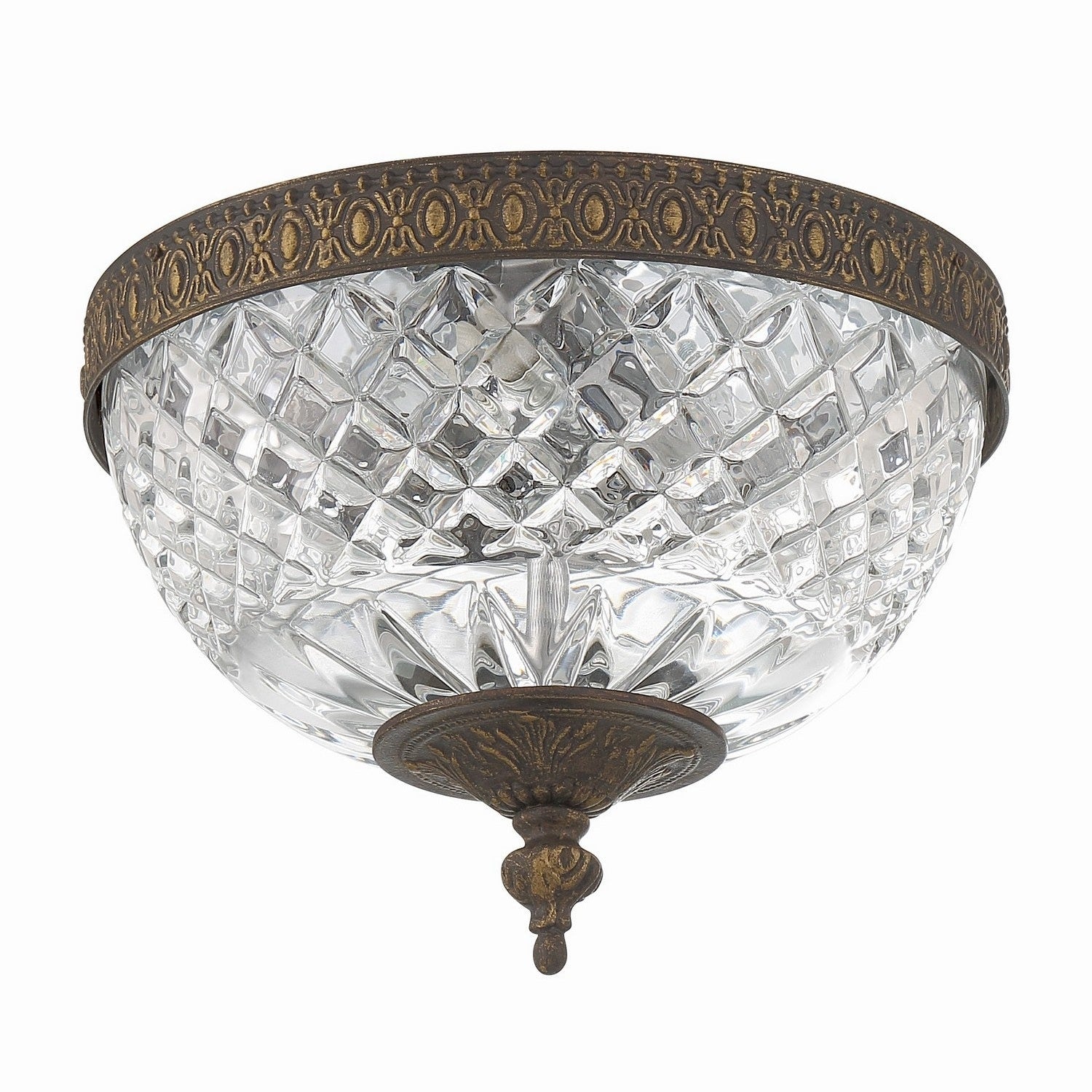 Crystorama - 117-8-EB - Two Light Flush Mount - Ceiling Mount - English Bronze