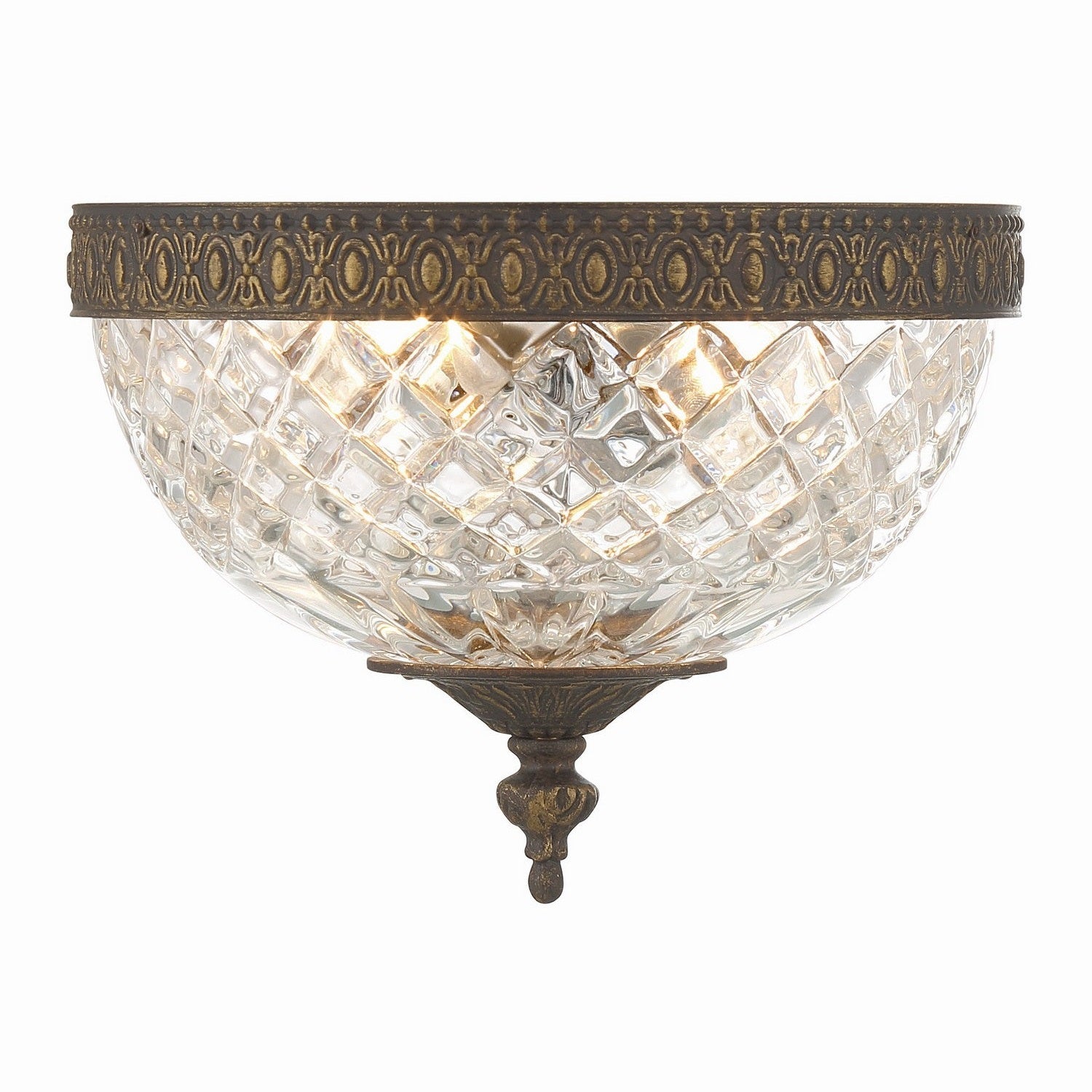 Crystorama - 117-8-EB - Two Light Flush Mount - Ceiling Mount - English Bronze