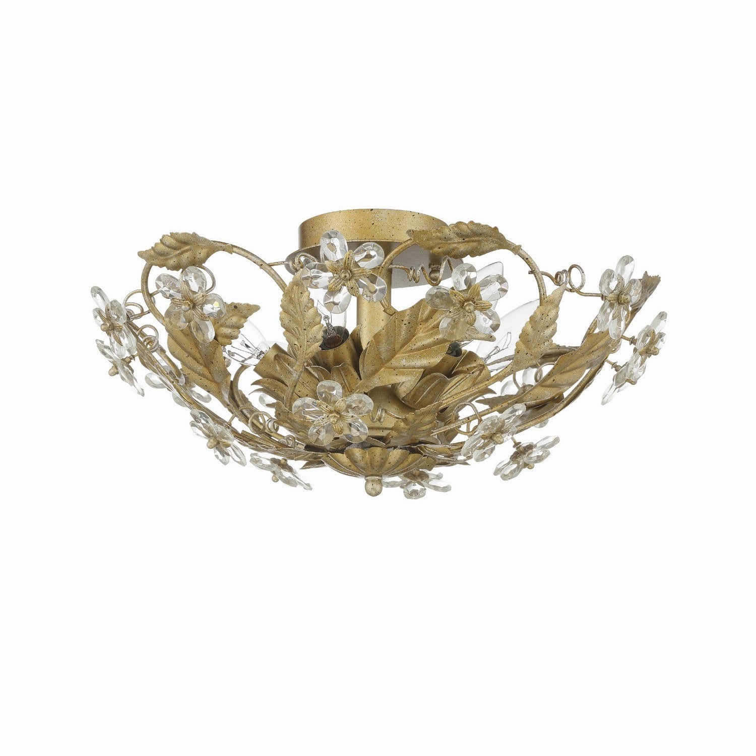 Crystorama - 5316-GL - Six Light Semi Flush Mount - Paris Market - Gold Leaf