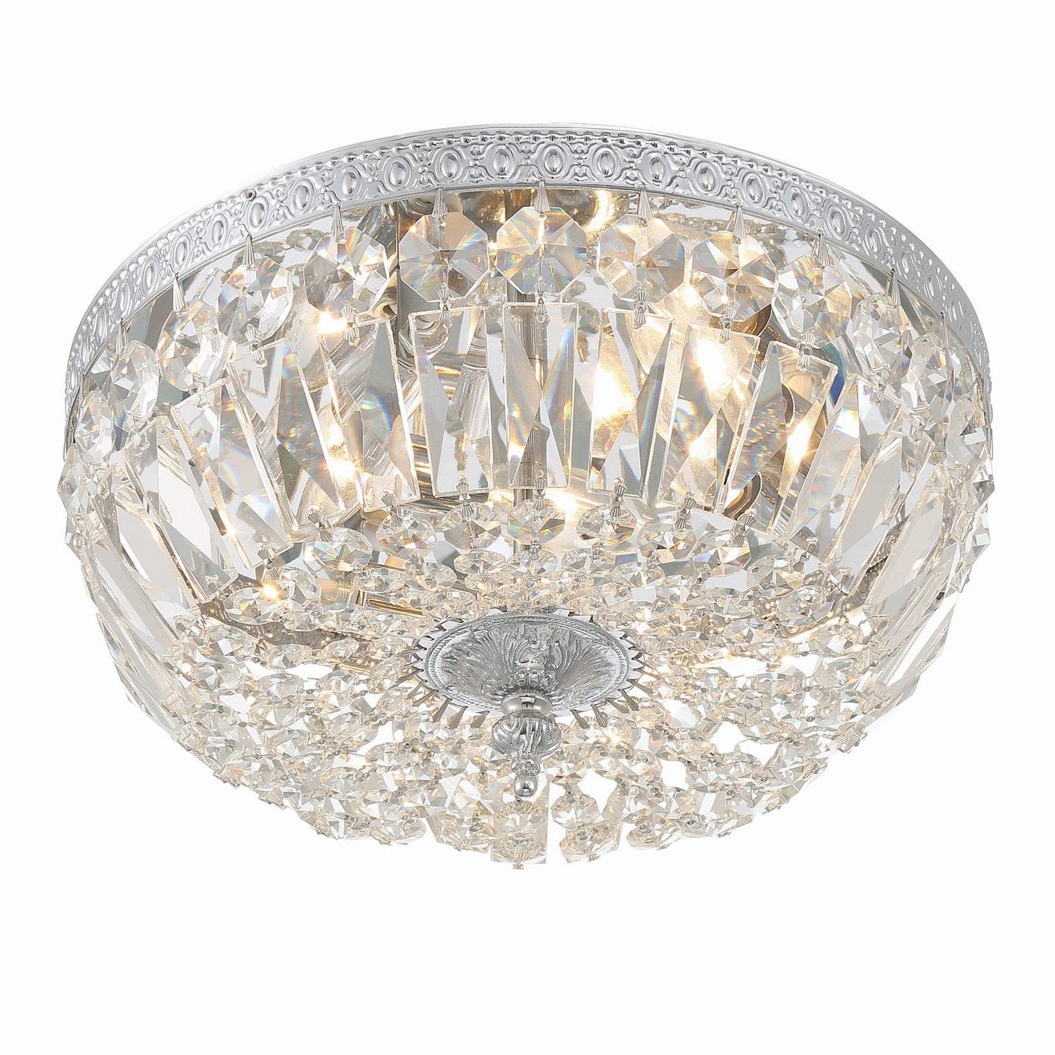 Crystorama - 712-CH-CL-MWP - Three Light Flush Mount - Ceiling Mount - Polished Chrome