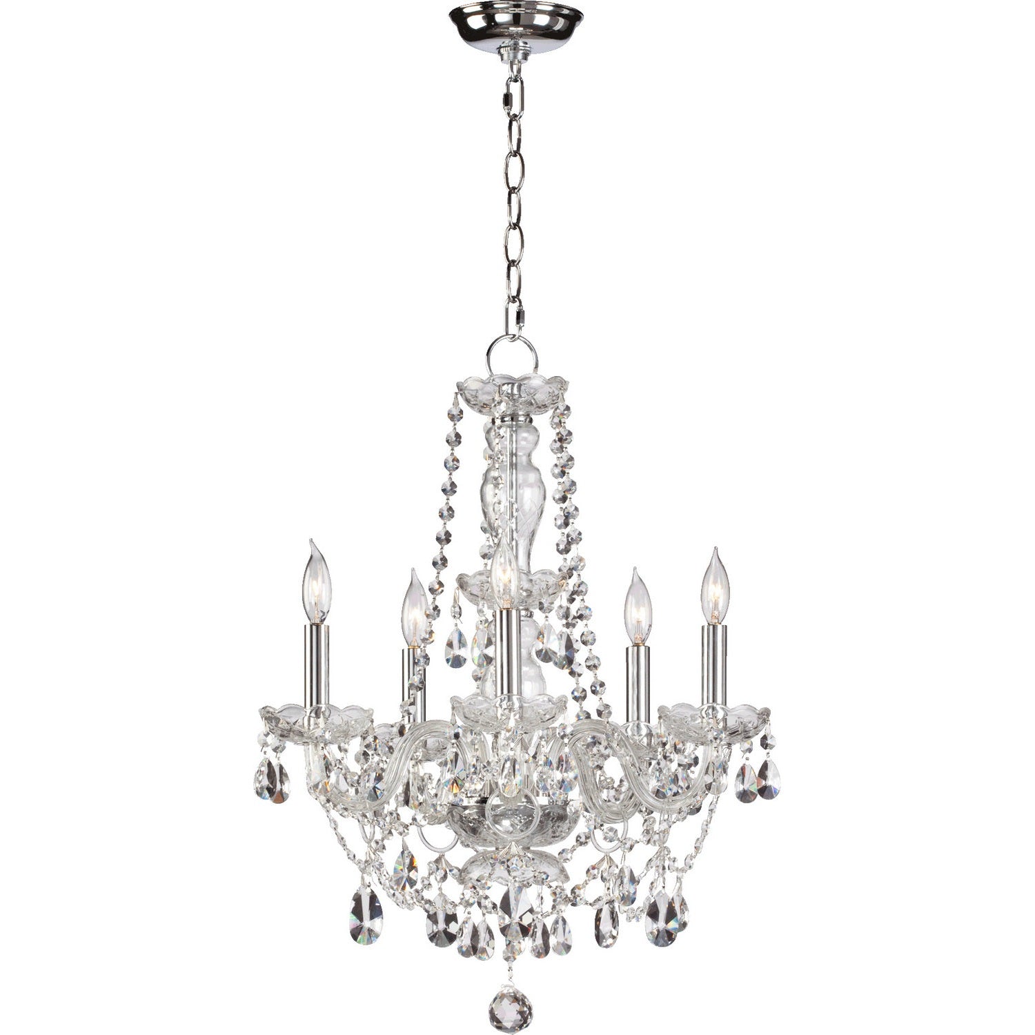 Quorum - 630-5-514 - Five Light Chandelier - Bohemian Katerina - Chrome