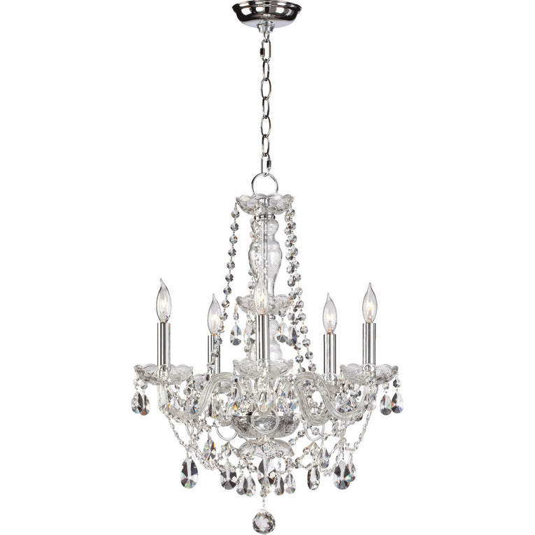 Quorum - 630-5-514 - Five Light Chandelier - Bohemian Katerina - Chrome