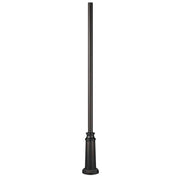 Hinkley - 6808BK - Post - 8ft Post with Decorative Base - Black