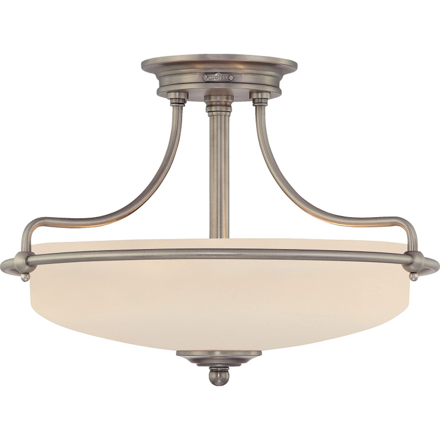 Quoizel - GF1717AN - Three Light Semi-Flush Mount - Griffin - Antique Nickel