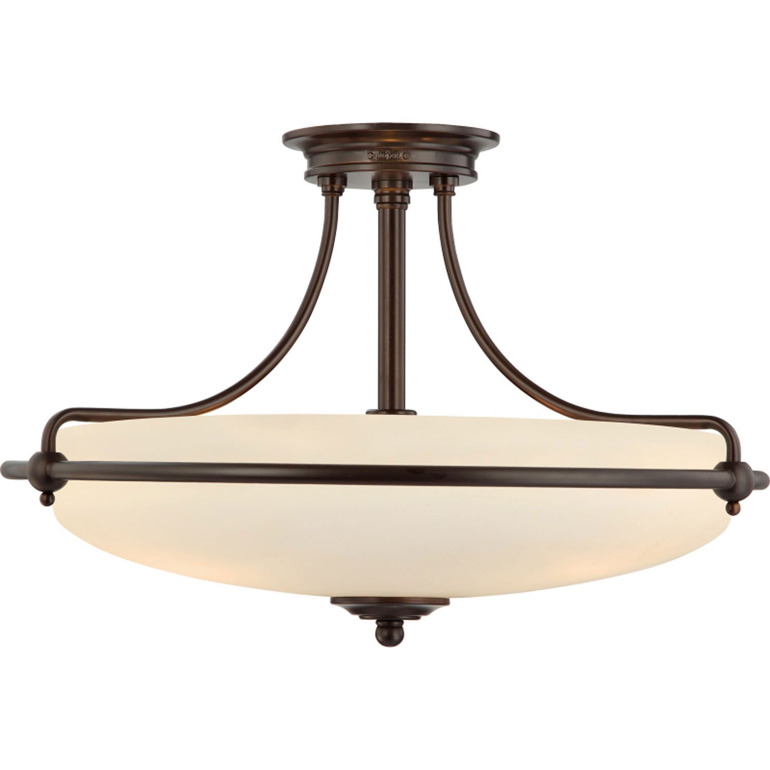 Quoizel - GF1721PN - Four Light Semi-Flush Mount - Griffin - Palladian Bronze