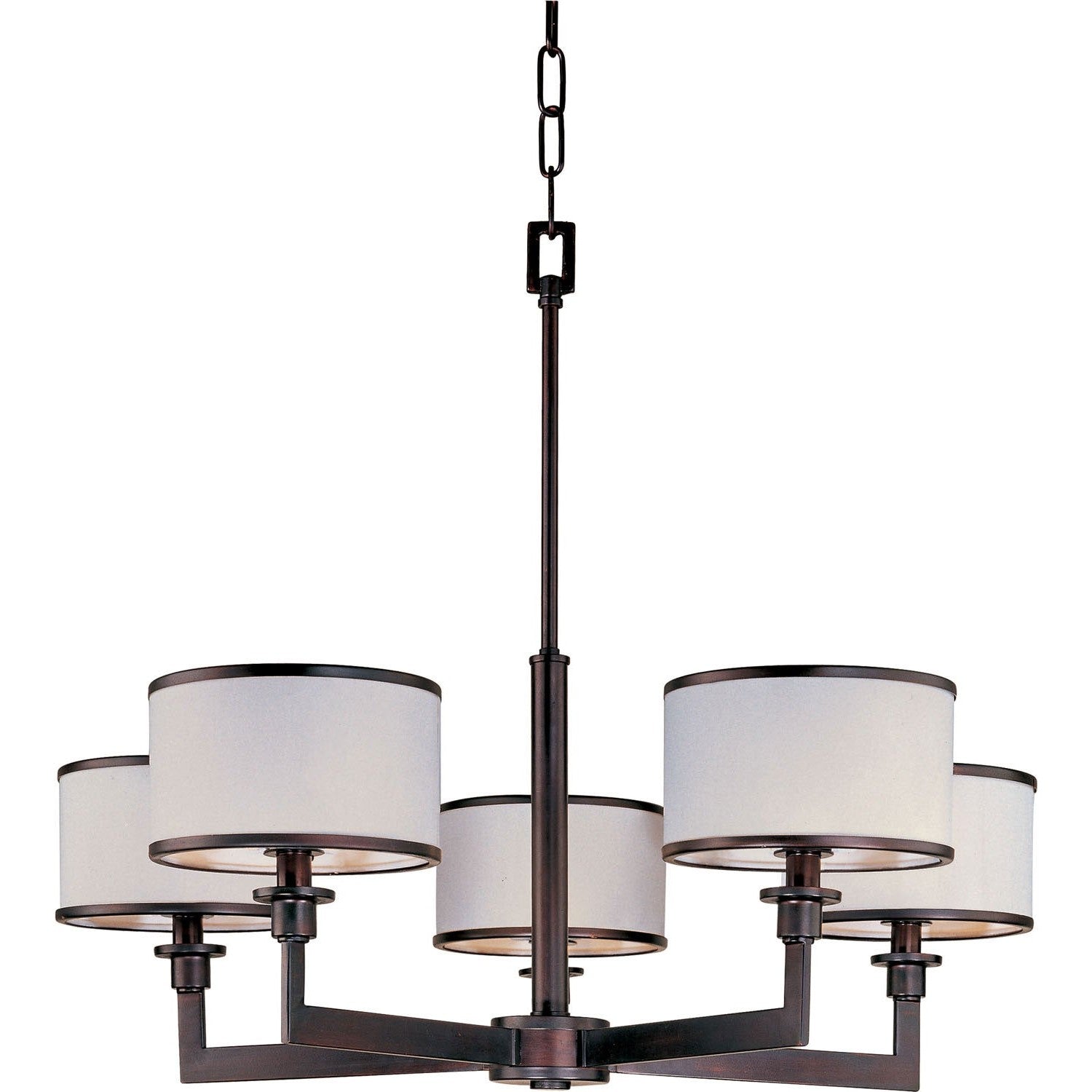 Maxim - 12055WTOI - Five Light Chandelier - Nexus - Oil Rubbed Bronze