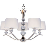 Maxim - 12755WTPN - Five Light Chandelier - Rondo - Polished Nickel